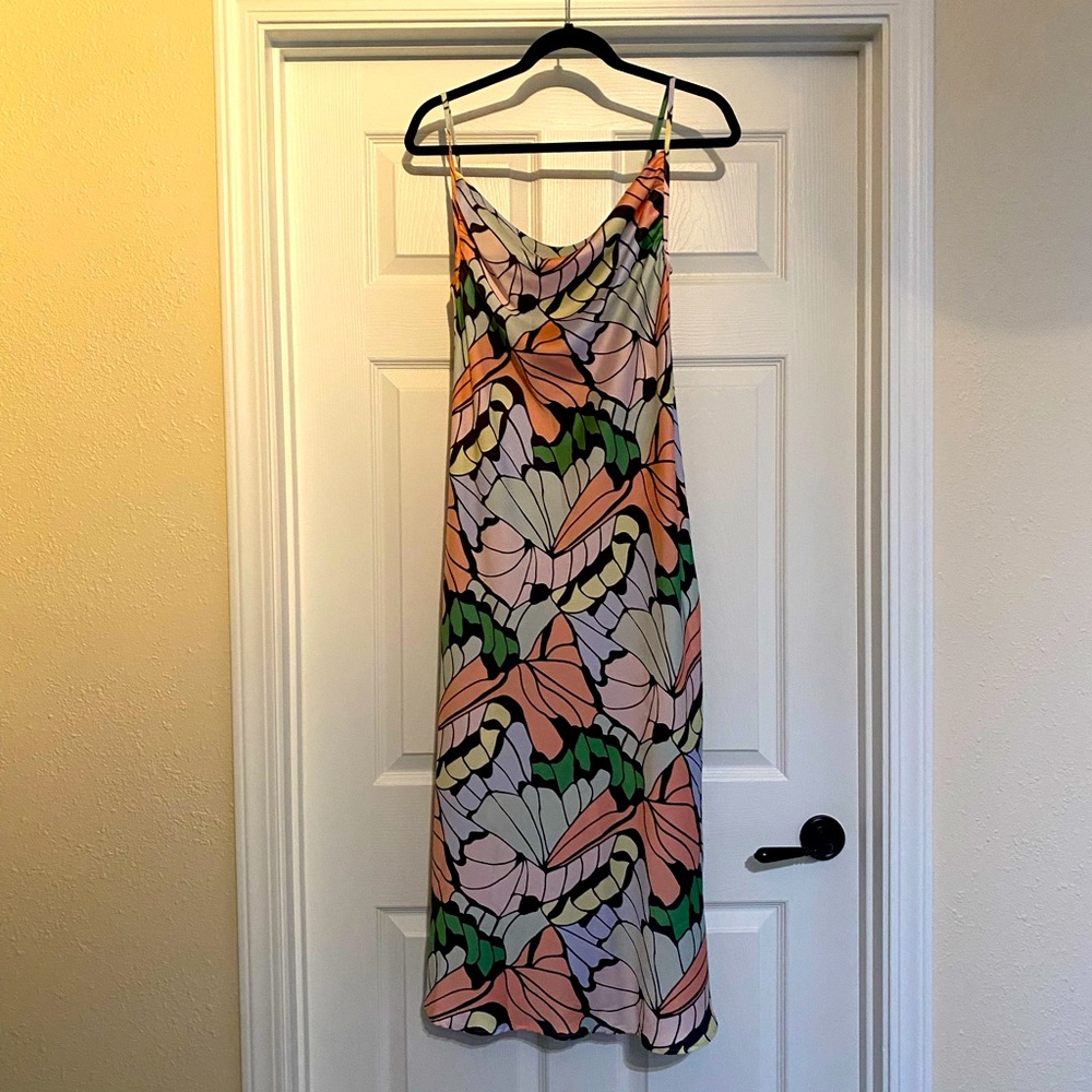 Audrey 3+1 Butterfly Cowl Neck Midi Dress